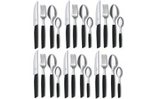 Набір посуду Victorinox Swiss Modern з 24 предметів Swiss Modern, Table Set Steak Knife, 24 Pieces, чорний
