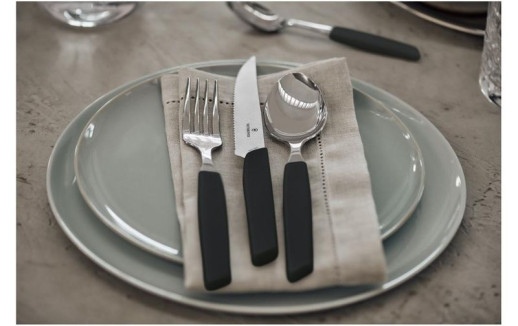 Набір посуду Victorinox Swiss Modern з 24 предметів Swiss Modern, Table Set Steak Knife, 24 Pieces, чорний