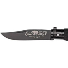 Ніж Old Bear Total Black M, 1.4060 steel, wood handle, black