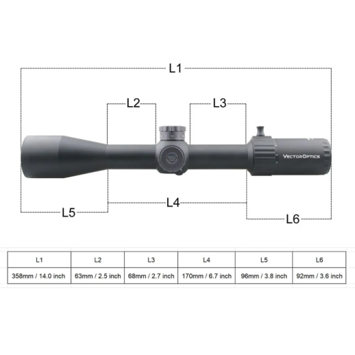Приціл оптичний Vector Optics Marksman 4-16x44 (30mm) FFP
