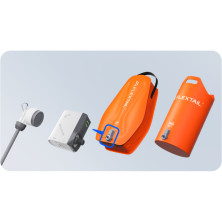 Душ портативний із ємністю та насосом Flextail Tiny Shower Bag, 20л, помаранчевий