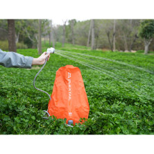 Душ портативний із ємністю та насосом Flextail Tiny Shower Bag, 20л, помаранчевий