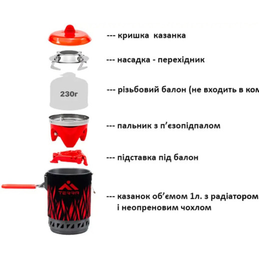 Система для приготування їжі Terra Incognita Wezen FIRE