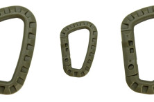 Набір карабінів пластикових Tramp 3 шт green UTRA-304