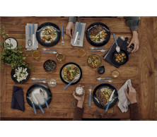 Набір посуду Victorinox Swiss Modern з 24 предметів, Table Set Tomato Knife, 24 Pieces, волошковий