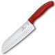 Ніж кухонний Victorinox SwissClassic Santoku 17 см в блістері червоний
