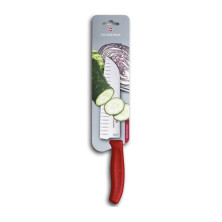 Ніж кухонний Victorinox SwissClassic Santoku 17 см в блістері червоний