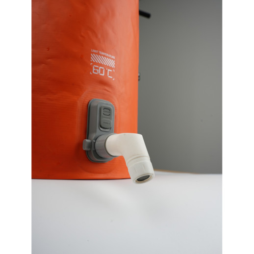 Контейнер для води з насосом та душовою лійкою Flextail Tiny Shower Bucket, 20л, помаранчевий