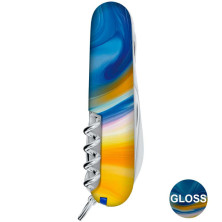 Складаний ніж Victorinox HUNTSMAN UKRAINE Жовто-сині фарби