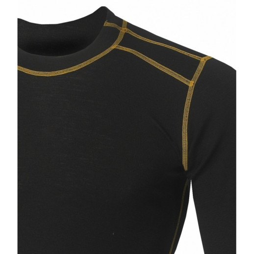 Термофутболка Робоча тепла сорочка Aclima з круглим вирізом чорного кольору S
