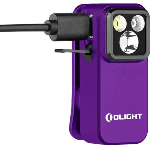 Ліхтар Olight Oclip Pro Purple
