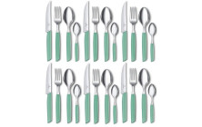 Набір посуду Victorinox Swiss Modern з 24 предметів, Table Set Tomato Knife, 24 Pieces, м'ятний