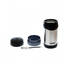 Термос для їжі Thermos з ложкою і захистом дна 470мл Срібний (150081)