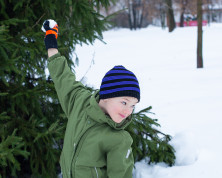 Дитяча водонепроникна шапка DexShell DH552, фіолетова