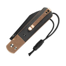 Ніж Artisan Holm, AR-RPM9, Rose Gold PVD Steel+Ebony Inlay