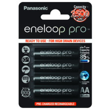 Акумулятор Panasonic Eneloop Pro, AA /(HR6), 2500mAh, LSD Ni-MH, блістер 4шт