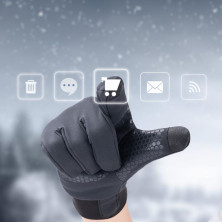 Рукавички вологозахисні Naturehike NH19S005-T, розмір М, темно-блакитні