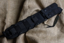 Ніж Kizlyar Supreme Aggressor чорний, сталь D2, чорні піхви