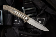 Ніж Kizlyar Supreme Vega сатин, микарта, сталь 440C