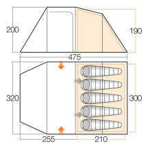 Намет Vango Beta 550 XL River