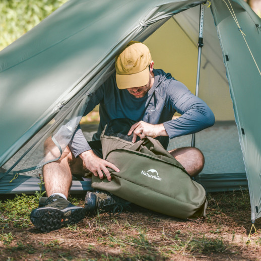 Стілець складаний ультралегкий Naturehike CNK2550JJ013 Yamami YL01, розмір L, алюміній, оливковий