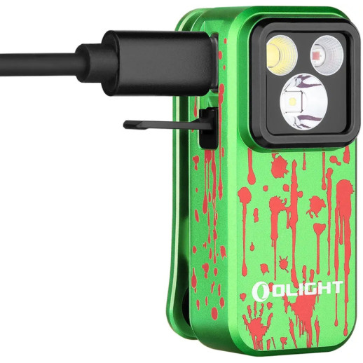 Ліхтар Olight Oclip Pro Zombie green