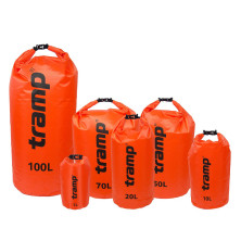 Гермомішок Tramp tra-111-Помаранчевий ПВХ Алмазний ріп-стоп 10
