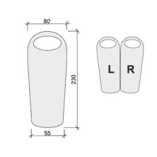 Спальний мішок Terra Incognita Pharaon Evo 200 R синій