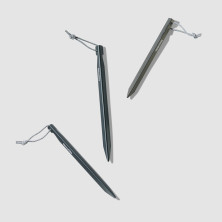 Кілки туристичні полегшені Naturehike CNK2650PJ014, V-подібні, 15 см, 6 шт, сірий