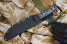 Ніж Kizlyar Supreme Safari сатин, сталь AUS8, рукоять микарта