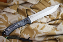 Ніж Kizlyar Supreme Safari сатин, сталь AUS8, рукоять микарта