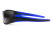 Окуляри поляризаційні BluWater Daytona-4 Polarized (gray), сірі в чорно-синій оправі