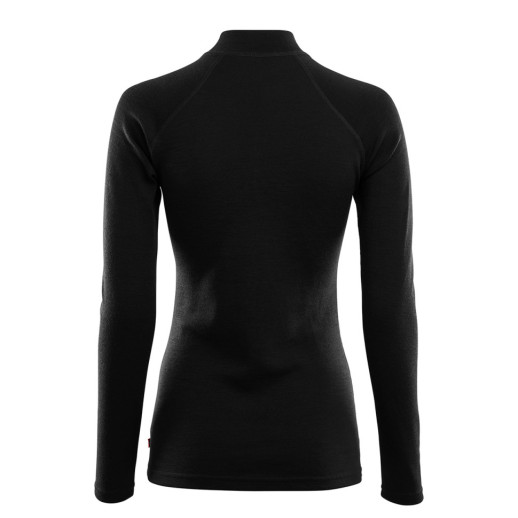 Термокофта жіноча Aclima WarmWool 200 Mock Neck Women Jet Black M