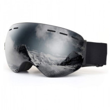 Маска для лиж і сноуборду Sposune HX003-1 Matte Black-Mirror Grey