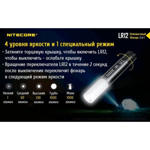 Ліхтар Nitecore LR12