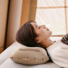 Подушка надувна Naturehike NH17A001-L, 46 х 27 см, коричнева