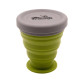 Стакан складаний силіконовий з кришкою Tramp 200мл зелений