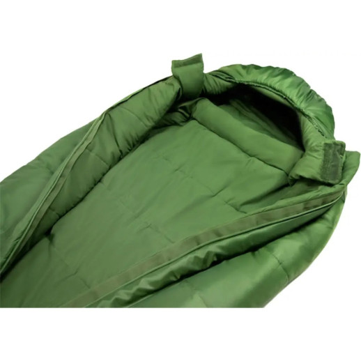 Спальний мішок Terra Incognita Polus 400 центральна застібка Темно-оливковий