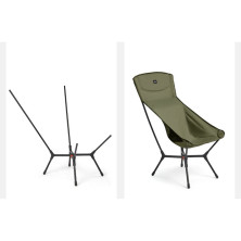 Стілець складаний ультралегкий Naturehike CNK2550JJ013 Yamami YL01, розмір L, алюміній, чорний