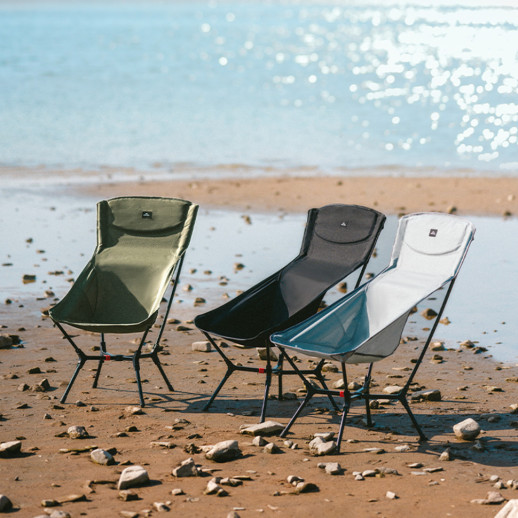 Стілець складаний ультралегкий Naturehike CNK2550JJ013 Yamami YL01, розмір L, алюміній, чорний