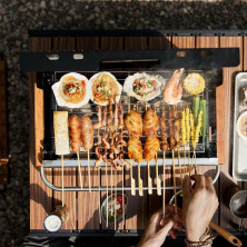 Гриль портативний для стільниці Naturehike CNK2300CJ010, металік