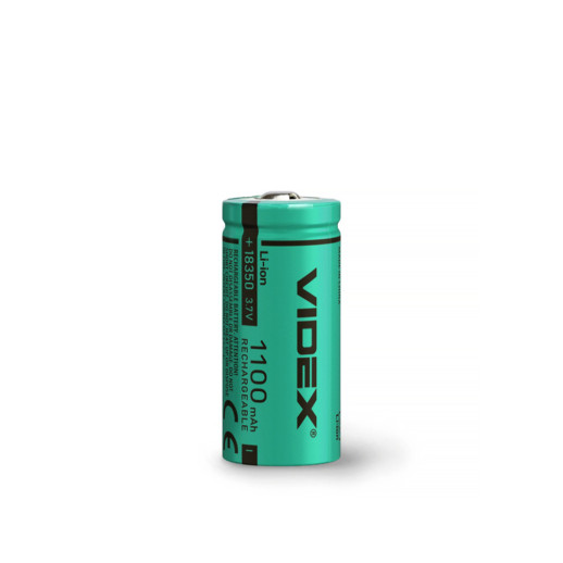 Акумулятор Videx Li-ion 18350 (без захисту) 1100mAh bulk/1шт