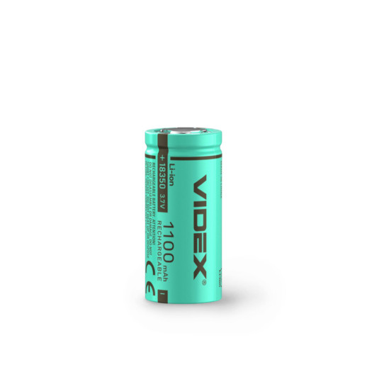 Акумулятор Videx Li-ion 18350 (без захисту) 1100mAh bulk/1шт