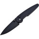 Ніж Hightron Birdidi, D2, алюміній, чорний, чорний клинок