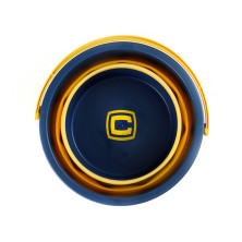 Відро складане силіконове СИЛА 4,6 л orange-black