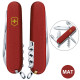 Складаний ніж Victorinox SPARTAN MAT червоний матовий лак з жовт.лого