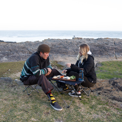 Столик складаний Naturehike S 570х420х380 мм NH15Z012-S Чорний