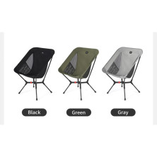 Стілець складаний ультралегкий Naturehike CNK2550JJ013 Yamami YL01, розмір М, алюміній, чорний