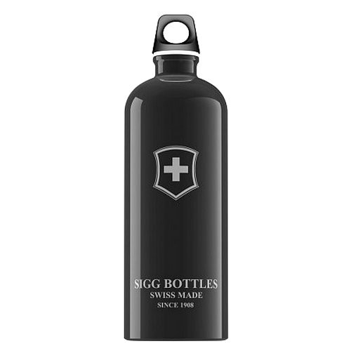 Пляшка для води SIGG Swiss Emblem, 1 л, чорна