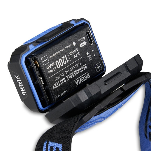Ліхтар налобний BREVIA 500Lm, 3W CREE XPG + COB, 1200mAh/3xAAA, Sensor White/Red (14350ERBX1)